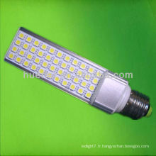 11w smd5050 gx24q LED PL avec boîtier de conducteur isolé